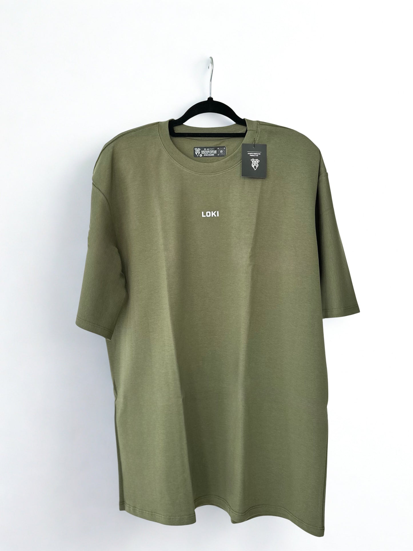 Short Sleeve Loki T-shirt (Army Green & White)