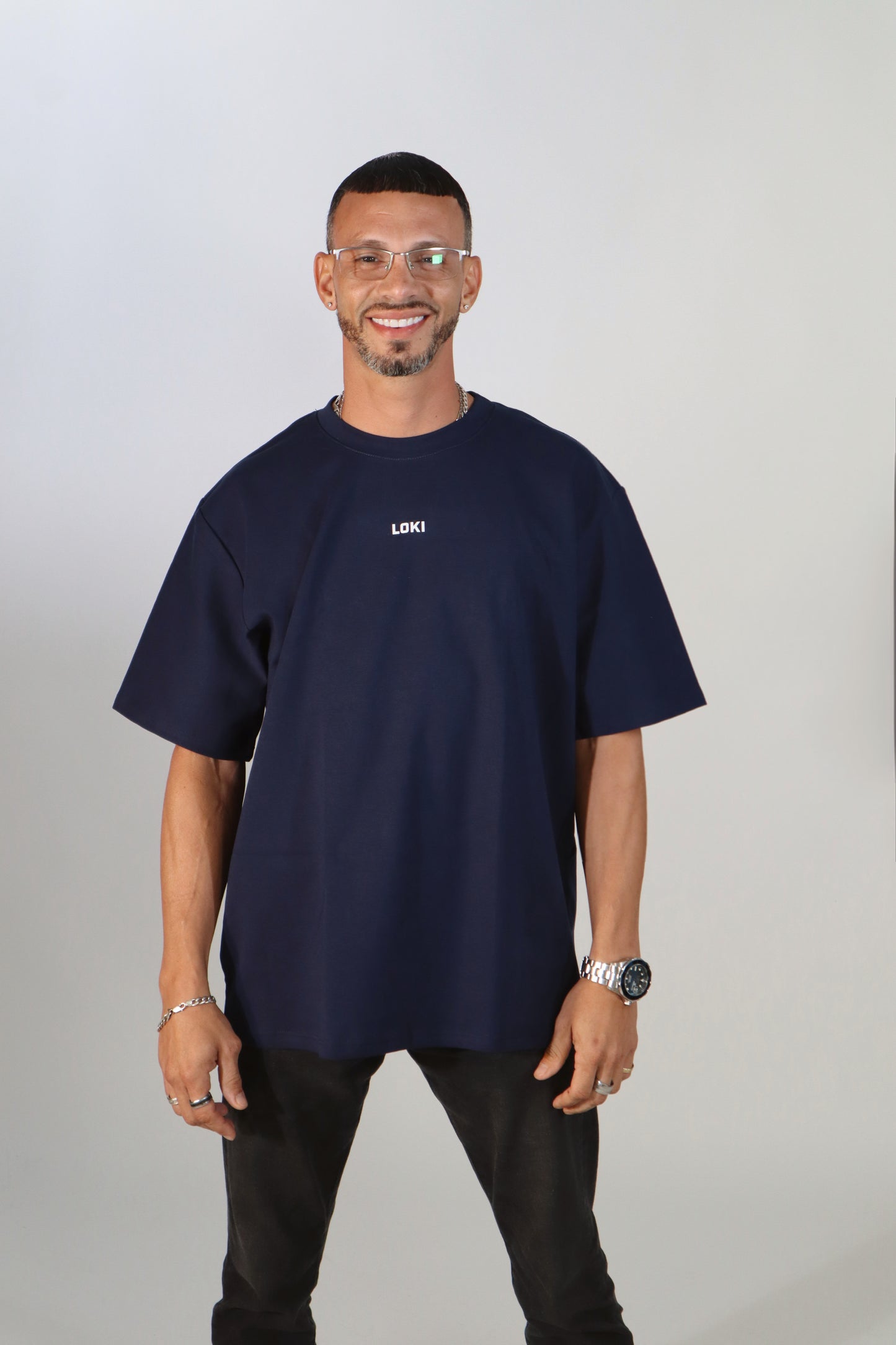 Short Sleeve Loki T-shirt (Navy Blue)