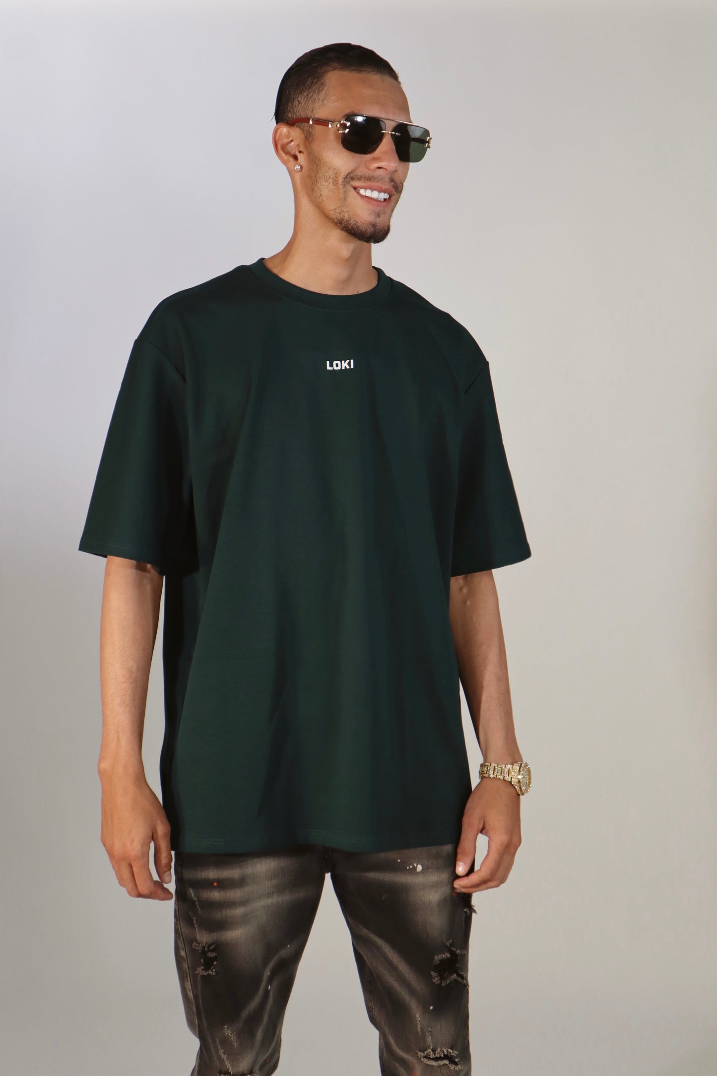Short Sleeve Loki T-shirt (Dark Green)