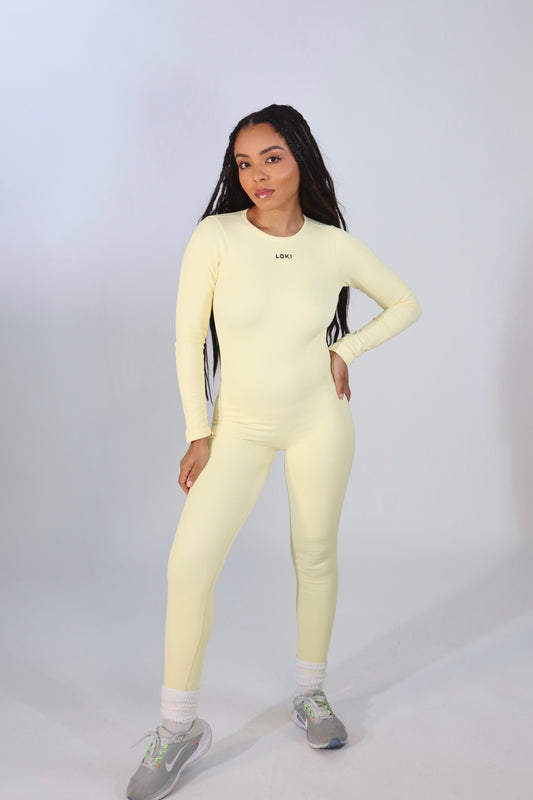 Sculpt Long Onsie (Yellow)