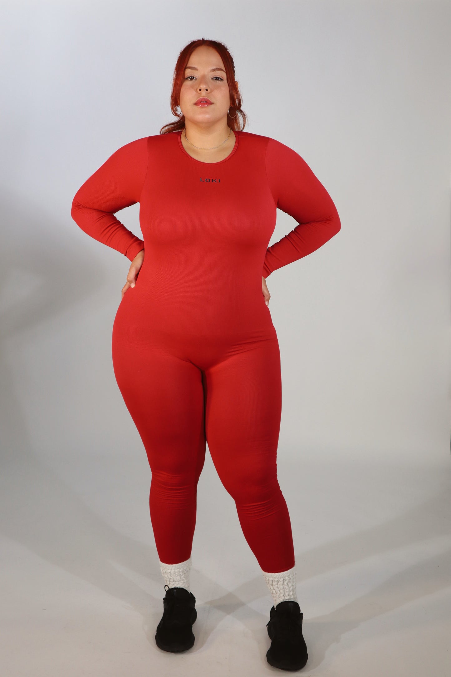 Sculpt Long Onsie (Red)