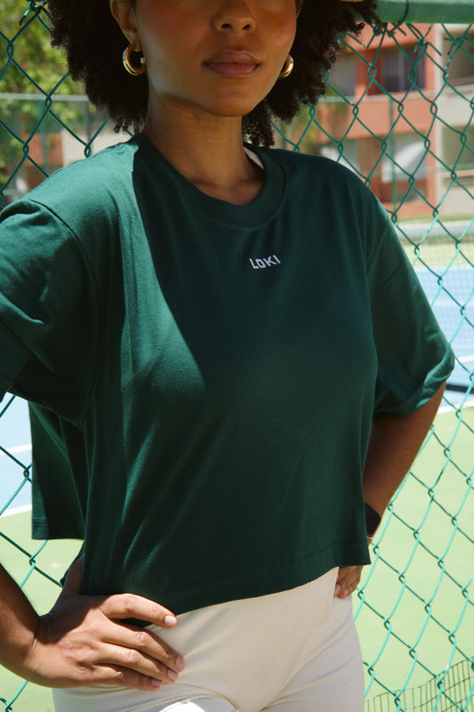 Loki Crop Tee (Green)