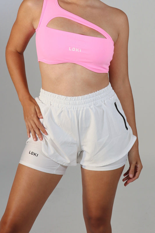 Running Shorts (White)
